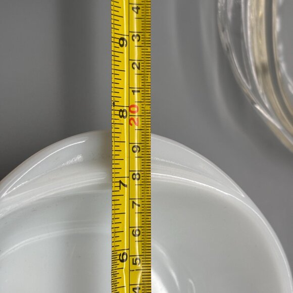 Vintage Termocrisa Mexico Milk Glass Casserole Dish With Clear Lid Pastel Floral - Picture 6 of 6